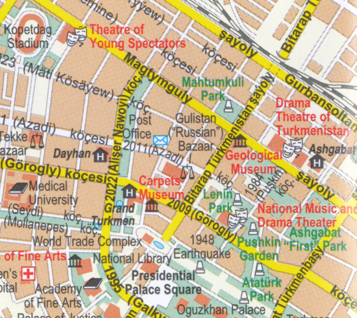 detail Turkmenistan 1:1,3m mapa GIZI