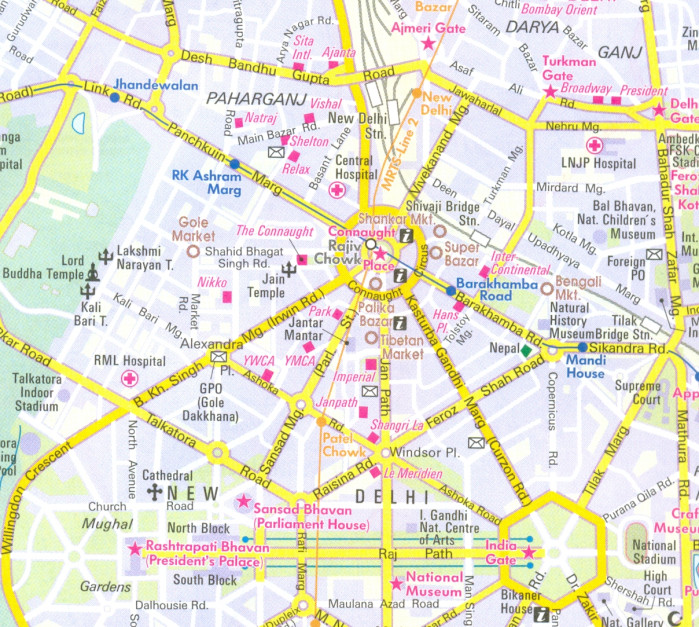 detail Indie Západ (India West) 1:1,5m mapa Nelles