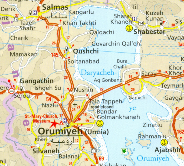 detail Iran 1:1.500.000 mapa RKH