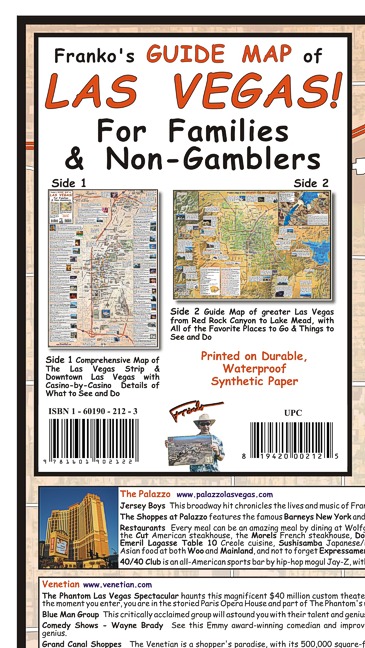 detail Las Vegas 1:22t / 1:120t Guide mapa FRANKO´s