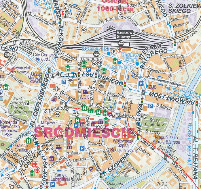 detail Polsko autoatlas 1:250t na spirále ExpressMap