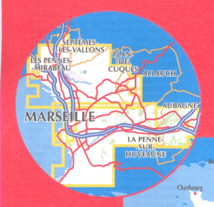 detail IGN 145 Bordeaux Arcachon 1:100t mapa IGN