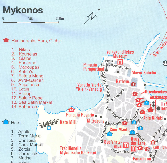 detail Mykonos 1:35t mapa #249 KOMPASS