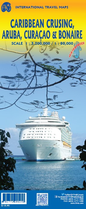 detail Aruba, Curacao, Bonaire 1/80t mapa ITM