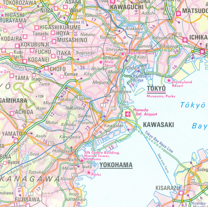 detail Japonsko (Japan) 1:1,5m mapa NELLES