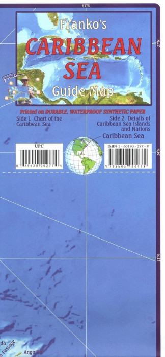 detail Caribbean Sea 1:5m mapa FRANKO´S