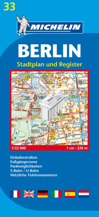 Berlín 1:22 000, plán města, MICHELIN
