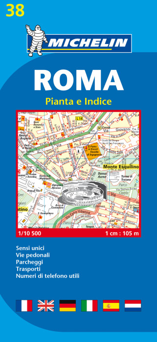 Řím 1:10 500, plán města, MICHELIN