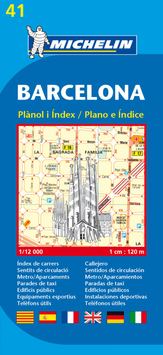Barcelona 1:12 000, plán města, MICHELIN