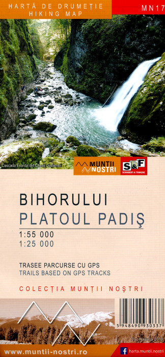 Bihorului, Platoul Padis 1:55.000 / 1:25.000 mapa MUNTI