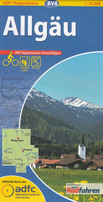detail RK Allgäu 1:75.000 cyklomapa ADFC