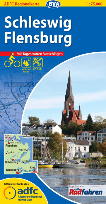 detail Schleswig / Flensburg 1:75.000 cyklomapa ADFC