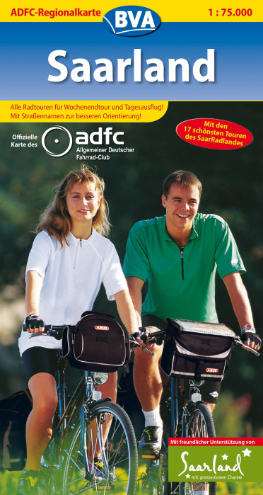 Saarland 1:75.000 cyklomapa ADFC