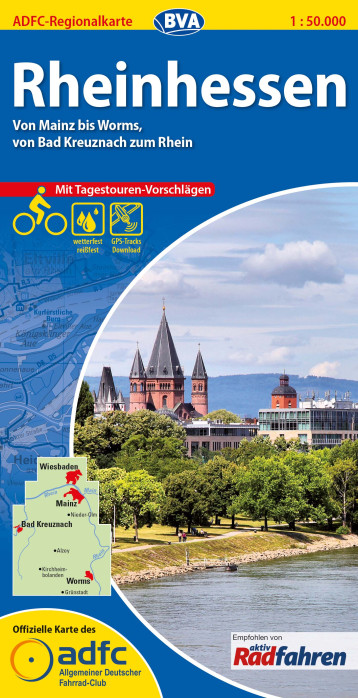 Rheinhessen 1:50.000 cyklomapa ADFC