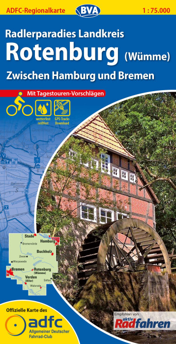 Rotenburg (Wümme) 1:75.000 cyklomapa ADFC