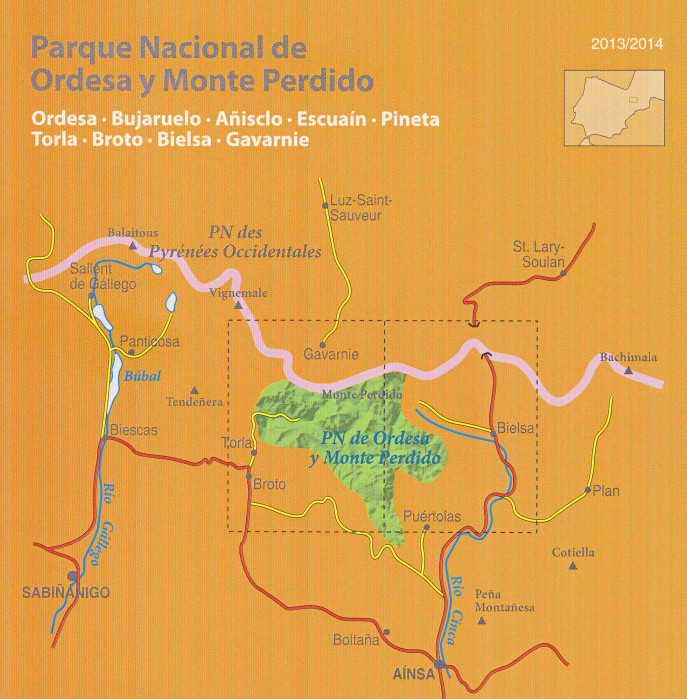 detail Ordesa & Monte Perdido 1:25t mapa Alpina