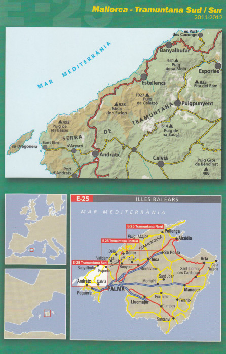 detail Malorka (Mallorca) - Tramuntana Sud 1:25t mapa ALPINA