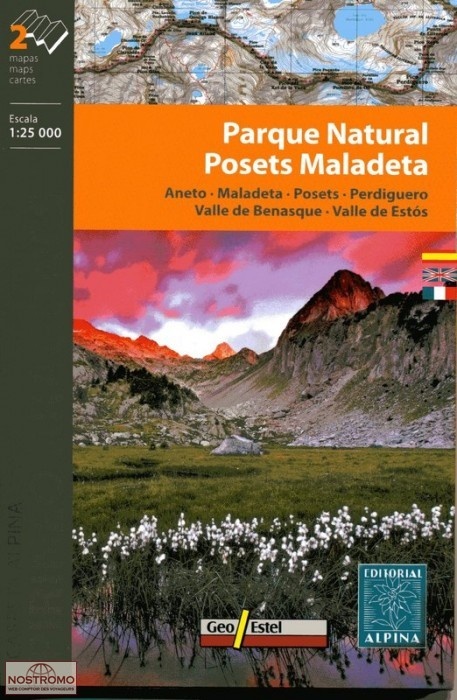 Aneto, Maladeta, PN Posets Maladeta 1:25t mapa ALPINA