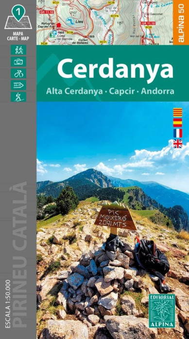 Cerdanya, Capcir, Andorra 1:50.000 mapa ALPINA