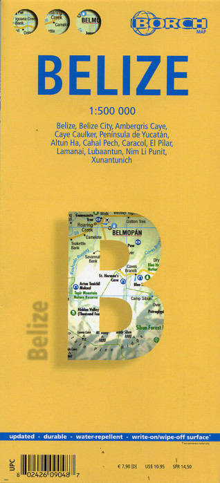 detail Belize 1:500t mapa Borch