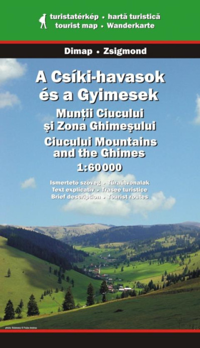 Munti Ciucului 1:60t turistická mapa DIMAP
