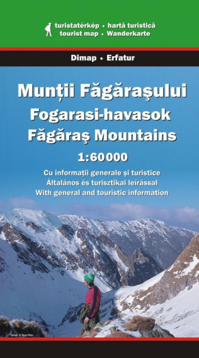 Muntii Fagaras 1:60t turistická mapa DIMAP