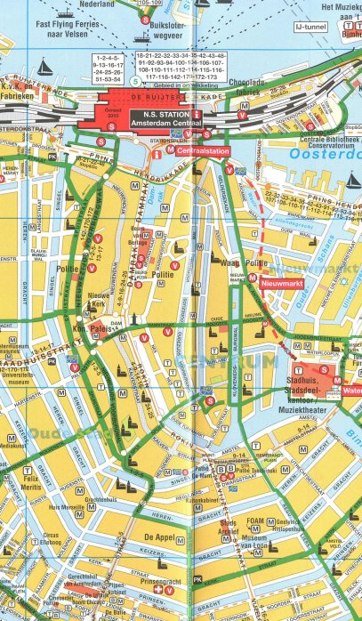 detail Amsterodam (Amsterdam) 1:14.210 cykloplán CITOPLAN