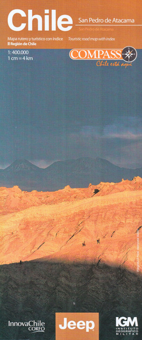 Chile #2, San Pedro de Atacama 1:400.000 cestovní mapa COMPASS