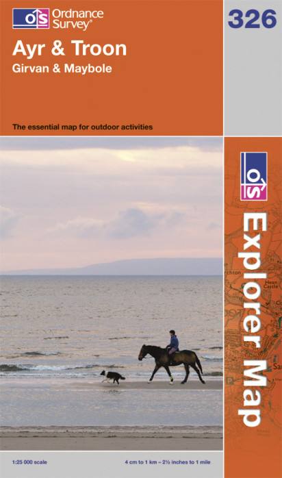 Ayr / Troon 1:25.000 turistická mapa OS #326