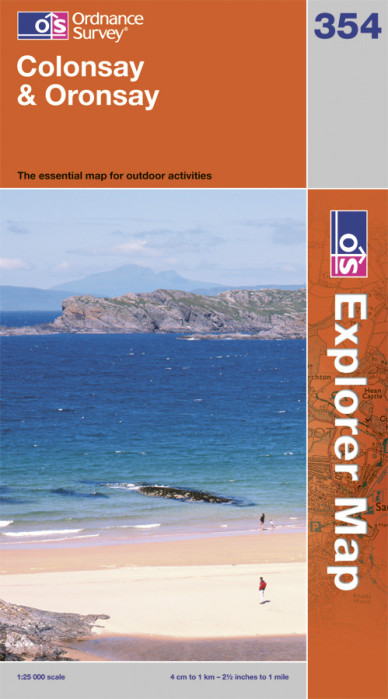 Colonsay / Oronsay 1:25.000 turistická mapa OS #354