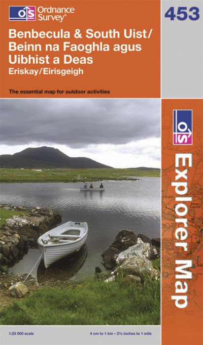 Benbecula / South Uist 1:25.000 turistická mapa OS #453