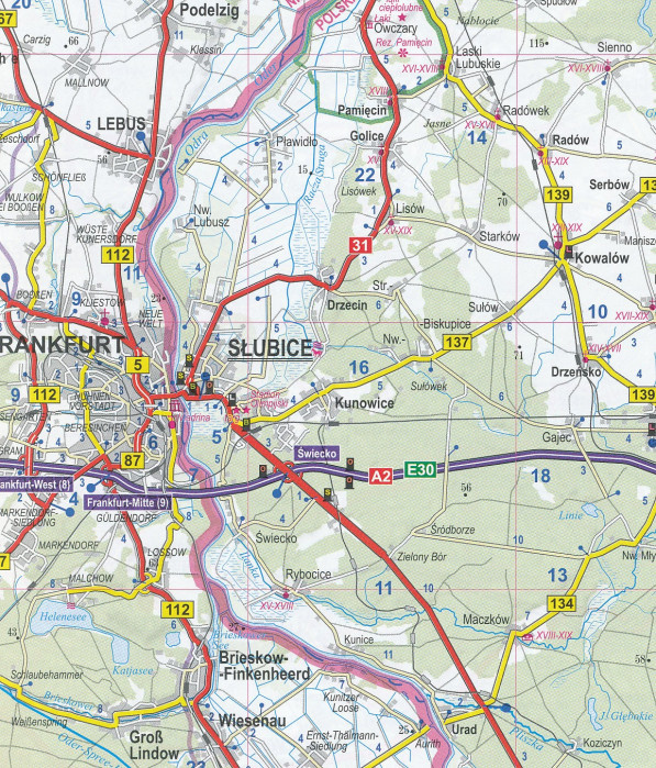 detail Polsko autoatlas 1:250t na spirále ExpressMap