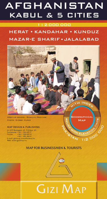 detail Afghanistan 1:3m mapa GIZI