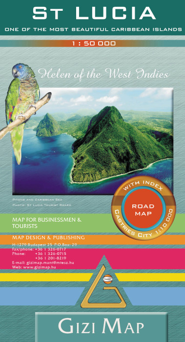 Svatá Lucie (St. Lucia) 1:50t mapa GIZI