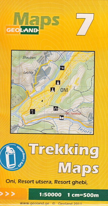 #7 Gruzie (Georgia; Oni, Resort utsera, Resort ghebi) 1:50t mapa GEOLAND