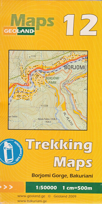 #12 Gruzie (Georgia; Borjomi Gorge, Bakuriani) 1:50t mapa GEOLAND