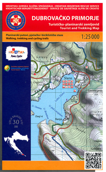 Dubrovačko Primorje 1:25.000 mapa HGSS