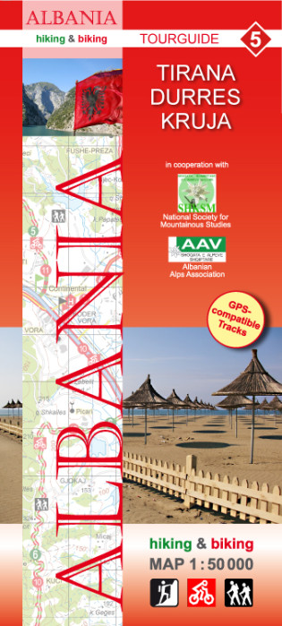 Albánie 1:50 000 (5) Tirana – Durres - Kruja