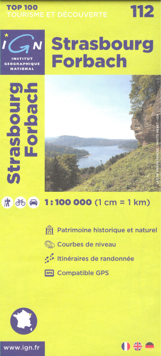 IGN 112 Strasbourg / Forbach 1:100t mapa IGN