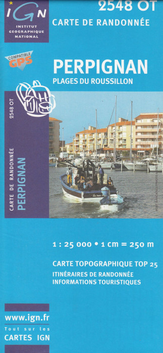 IGN 2548 OT Perpignan 1:25t mapa IGN