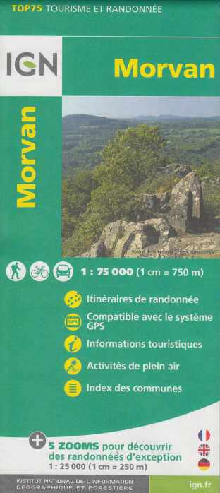 Morvan 1:75t mapa IGN