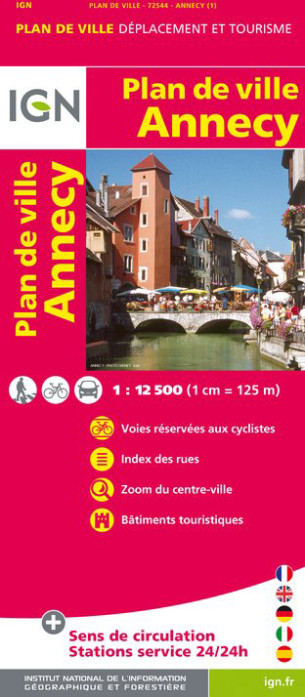 Annecy 1:12,5t plán města IGN