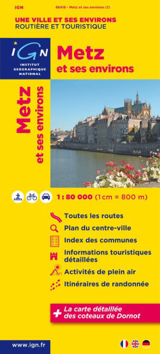 Metz & okolí 1:80t mapa IGN