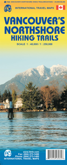detail Vancouver´s Northshore Hiking Trails 1:40t/1:1,25m mapa ITM
