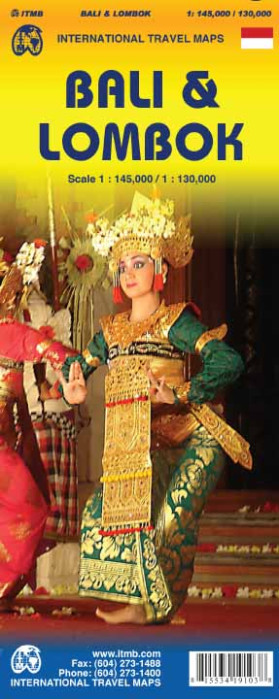 Bali & Lombok 1:145t/1:130 mapa ITM