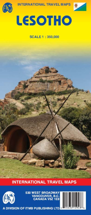 Lesotho & Maseru 1:350t mapa ITM