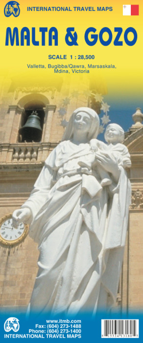 Malta & Gozo 1:28,5t mapa ITM