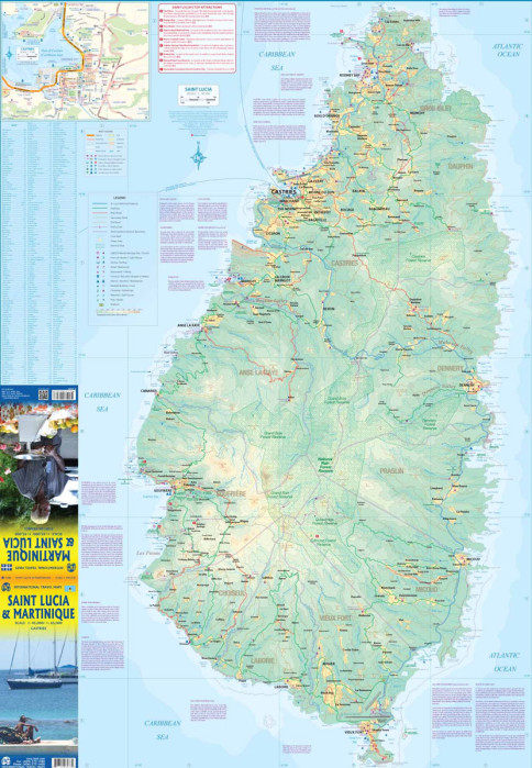 detail Martinique 1:65t & St. Lucia 1:45t mapa ITMB