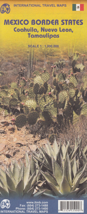 Mexiko SV příhrniční státy (Mexico NE Border States) 1:1m mapa ITM