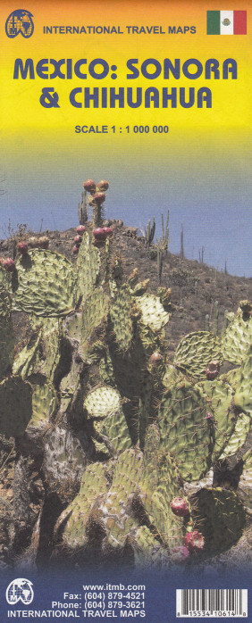 Mexiko (Mexico Sonora & Chihuahua) 1:1m mapa ITM